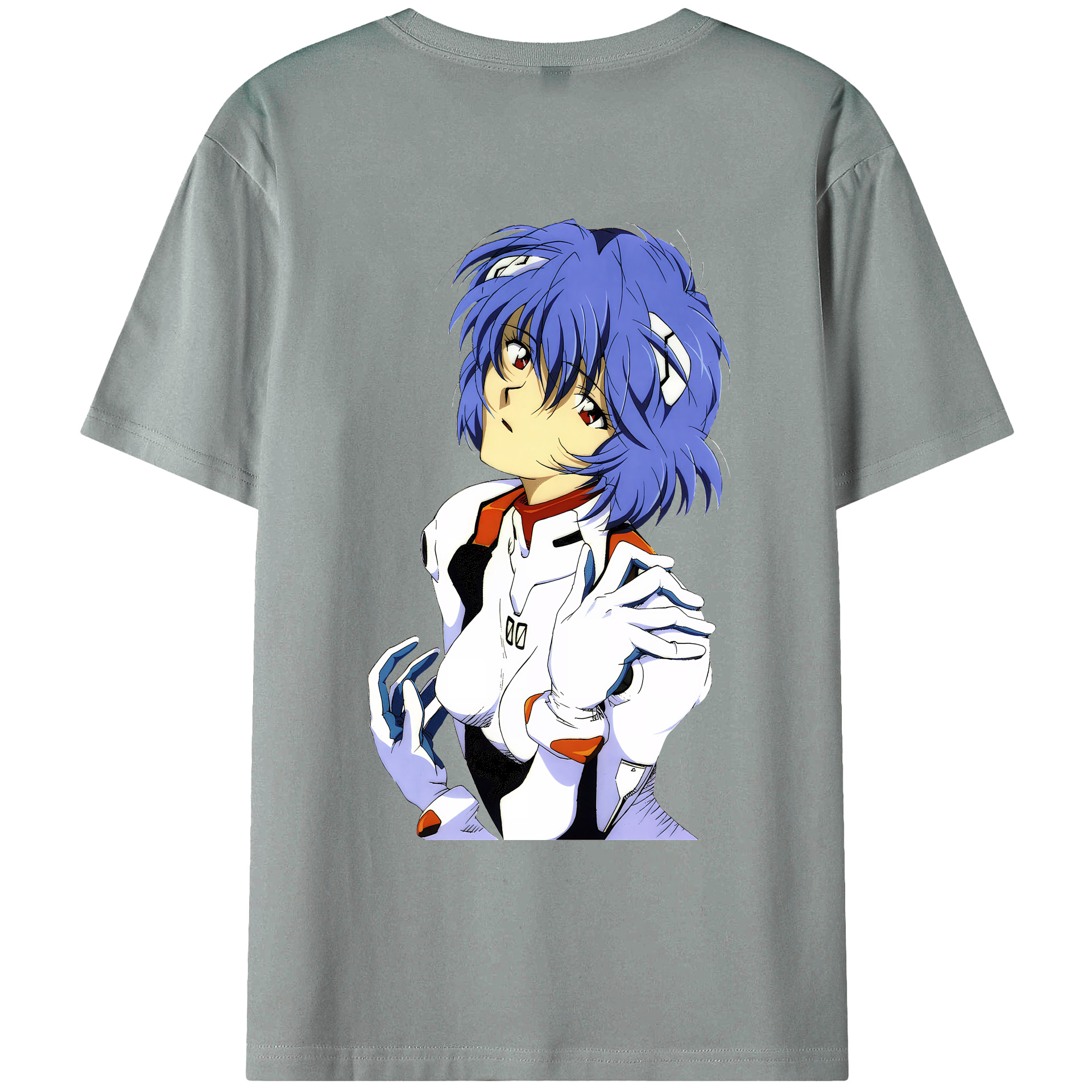 （画像用） EVA 新世紀エヴァンゲリオン 綿100％ メンズ半袖Tシャツ（バックプリント） 通気性